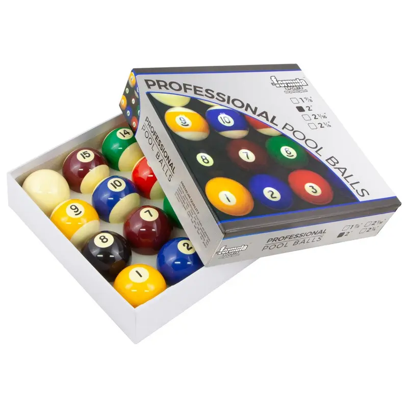 Professionelle Pool Bälle 2,1/16 Zoll Nummeriert
