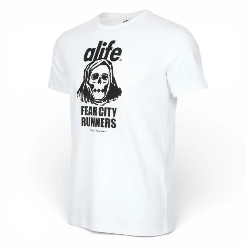 Puma Alife Olympic Logo kurzarm Herren T-Shirt Skull Weiß