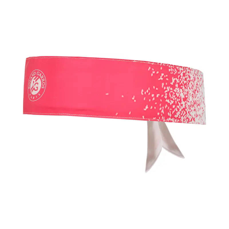 Roalnd Garros Performance Bandana Unisex - weiß, rosa
