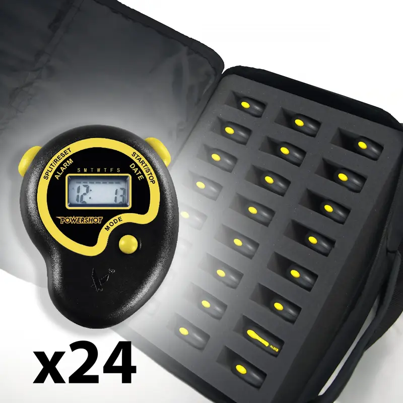 Set di 24 cronometri + borsa di trasporto