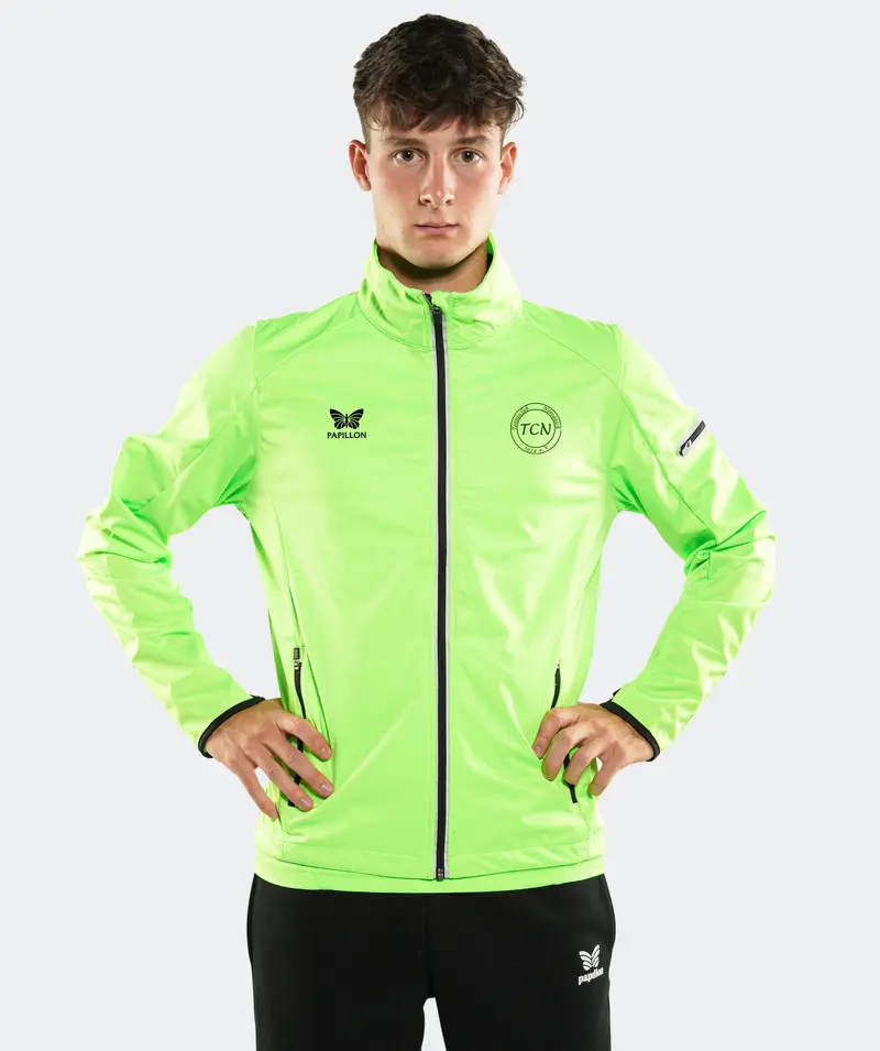 SOFTSHELL JACKE HERREN, NEON GRÜN