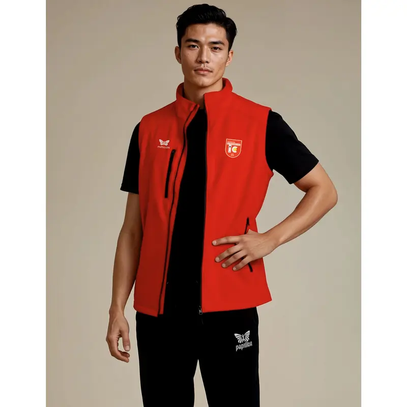 SOFTSHELL WESTE HERREN, ROT