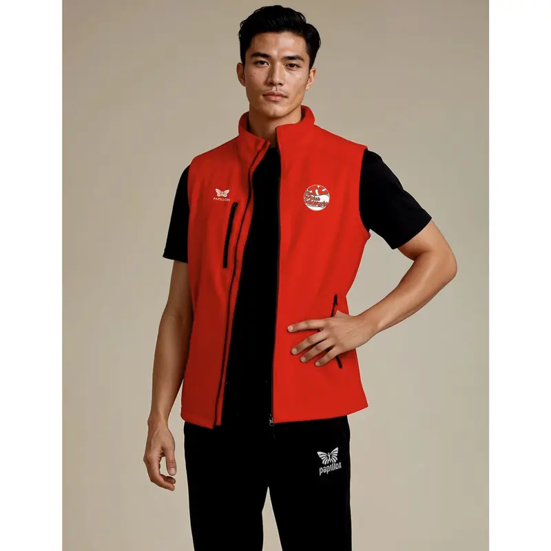 SOFTSHELL WESTE HERREN, ROT