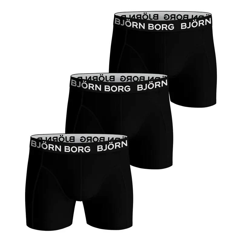 Stretch Boxer Short 3er Pack Herren-Schwarz