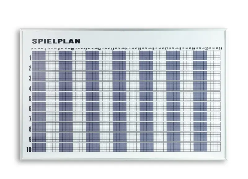 Tagesbelegungsplan 8 Plätze,120x68 cm