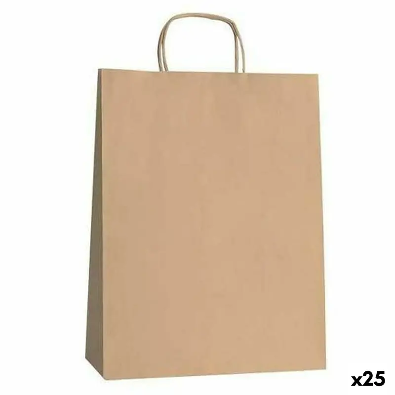 Taschen Fama Braun Mit Griffen 125 g/m² 21 x 11 x 29 cm (25 Stück)