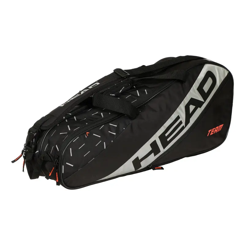 Team Racquet Bag M Schlägertasche 6er-Grün,Schwarz