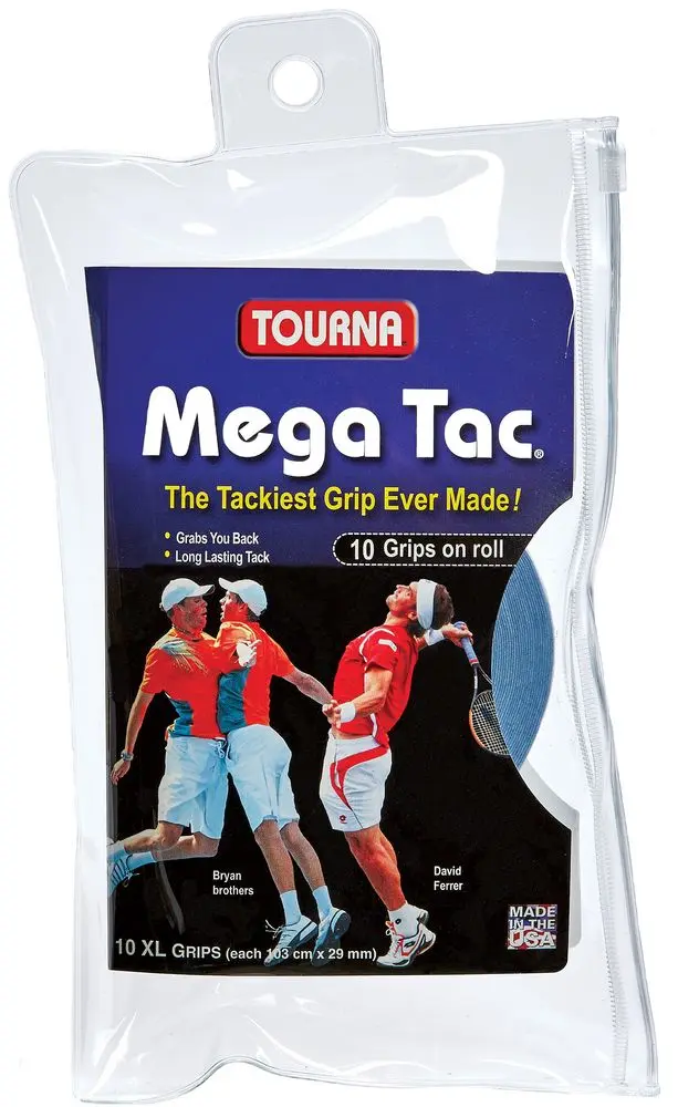 Tennisgriffband Tourna Mega Tac 10er Blau