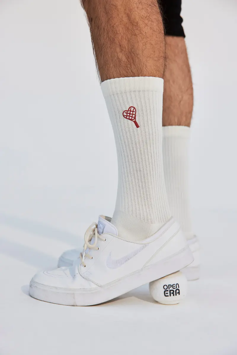 Tennissocken – Retro Sportsocken aus Bio-Baumwolle