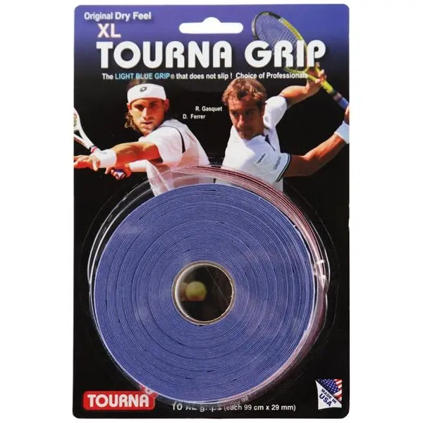 Tourna Grip XL Blau 10ner Griffbänder für Schweißhände