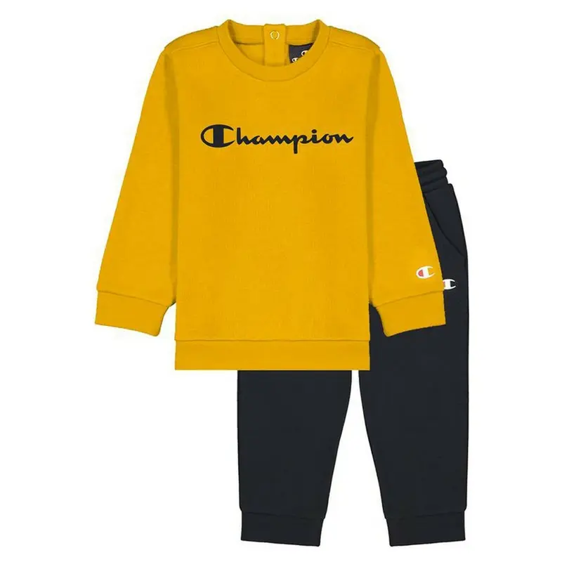 Trainingsanzug für Babys Champion Crewneck Baby Gelb