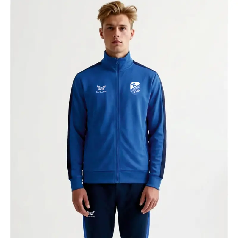 TRAININGSJACKE HERREN, BLAU-SCHWARZ