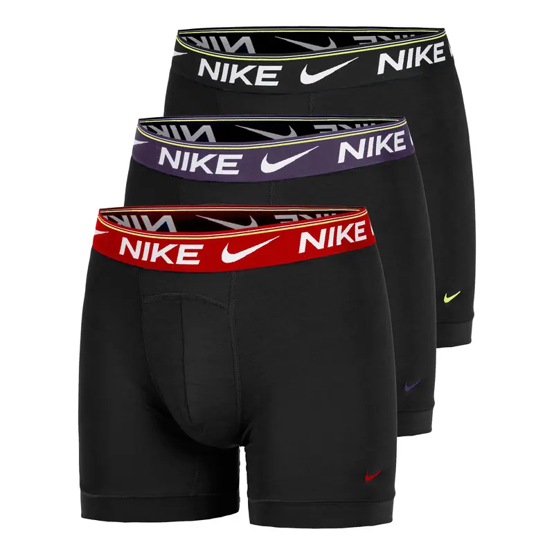 Ultra Comfort Boxer Short - 3er Pack Herren-schwarz, rot