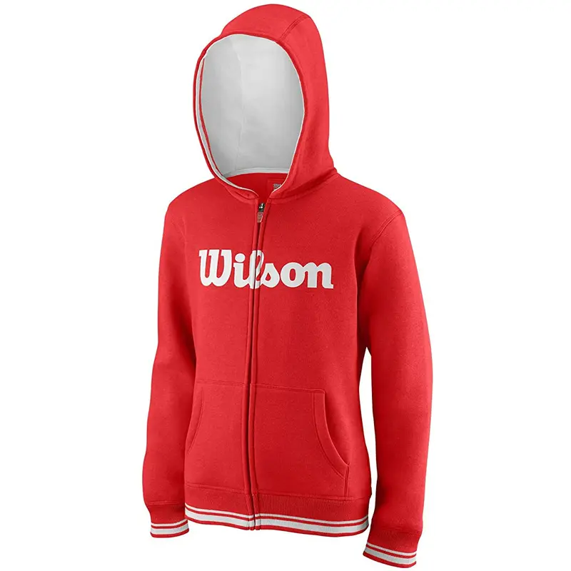 Wilson Hoodie Kinder Rot Weiß