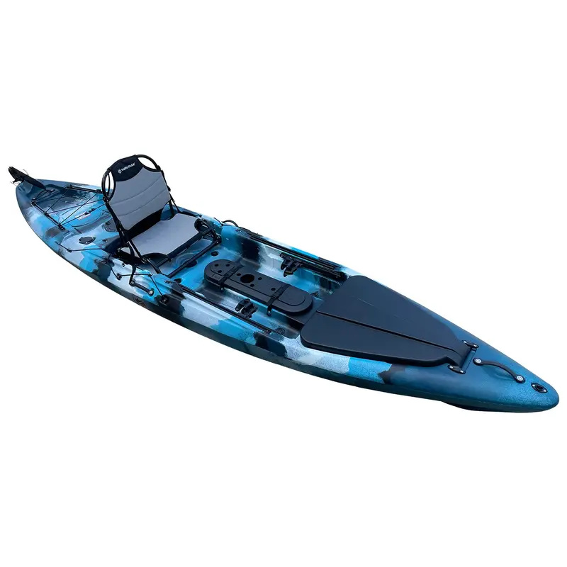WIN.MAX Angelkajak Einerkajak Sit-on-Top-Kajak -Raketen-Tintenfisch 3,95M