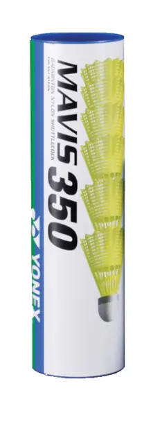 YONEX Mavis 350 Nylon Federball -gelb/rot-